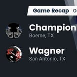 Wagner beats Boerne-Champion for their third straight win