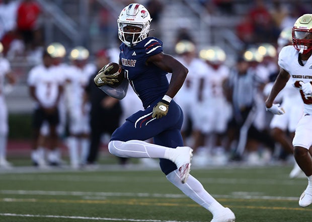 Five-star Ohio State commit Jeremiah Smith had a career night in the signature victory for No. 7 Chaminade-Madonna. (Photo: Laura Martin)
