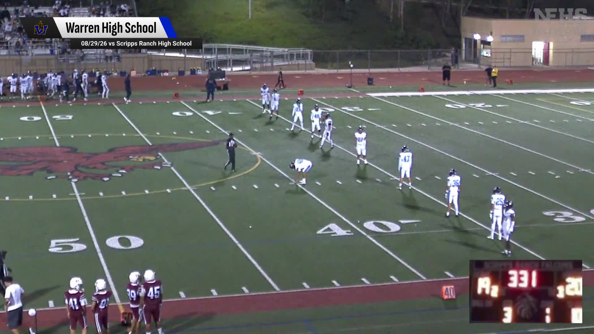 Football Recap: Downey Piles Up the Points Against Warren