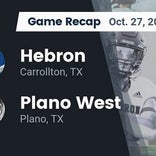 Plano West vs. Hebron