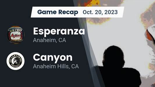 Football Game Recap: Esperanza Aztecs vs. Canyon Comanches
