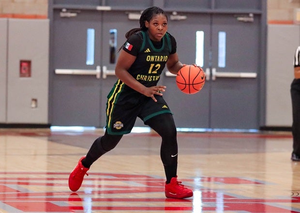 Tatianna Griffin is one of four Ontario Christian players averaging 15 points per game or more. None of them are seniors, meaning fans better get used to seeing the Knights hovering near the top of the rankings. (PHOTO: Rene Morales)