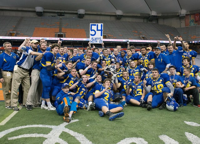 Queensbury hopes to take home a second straight NYSPHSAA Class A title this weekend.