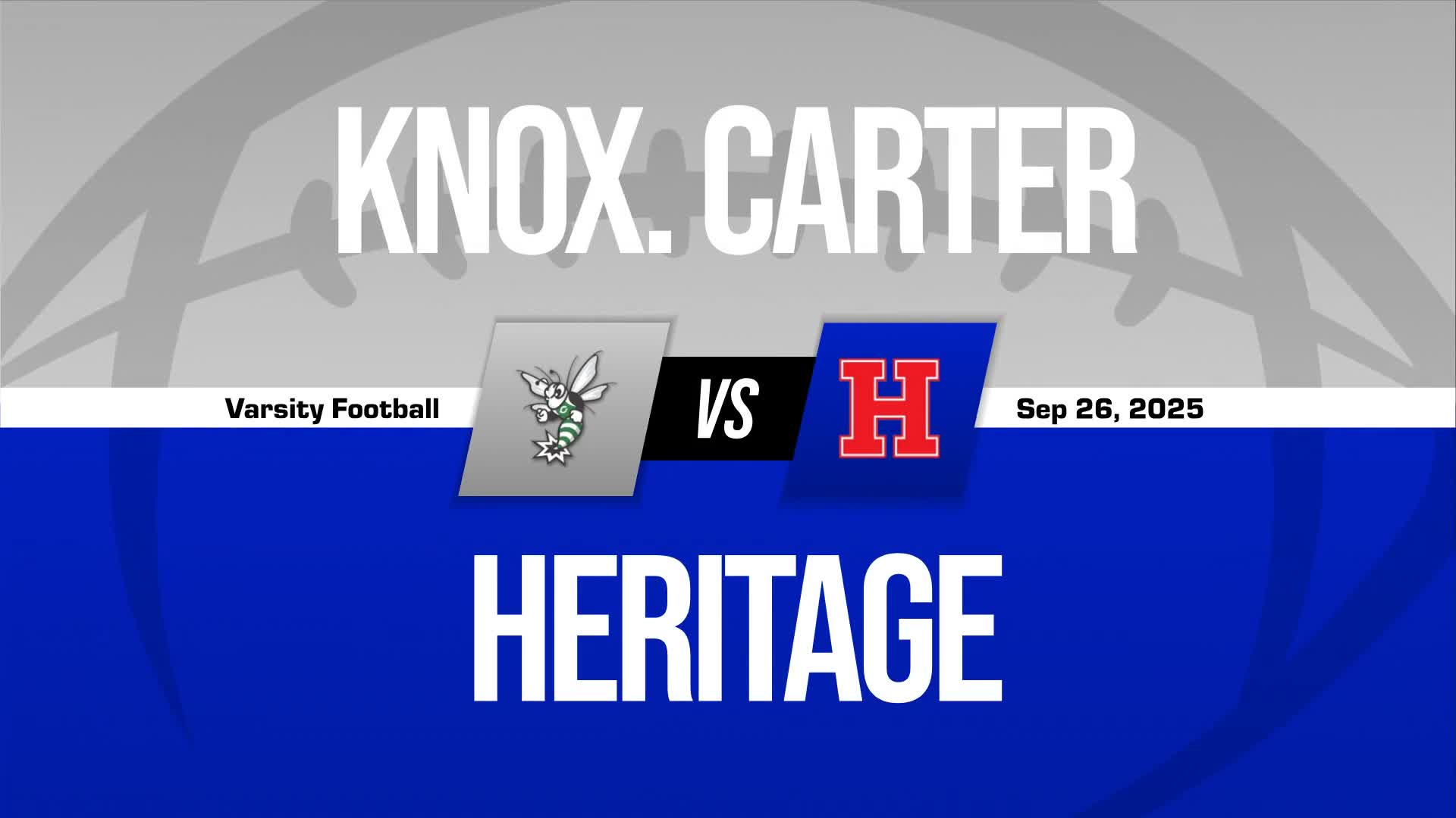 Football Game Preview: Heritage Mountaineers vs. William Blount Governors + How To Watch