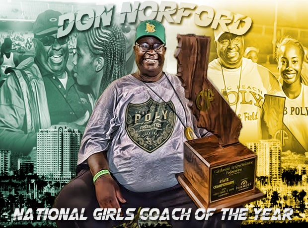 Long Beach Poly track and field coach Don Norford concluded a remarkable career and is our pick as the best girls sports coach for 2013-14.