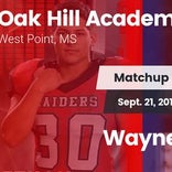 Football Game Recap: Oak Hill Academy vs. Wayne Academy