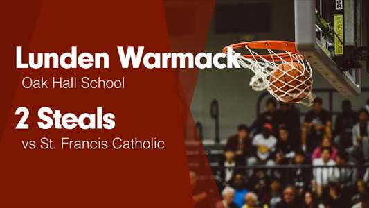 Lunden Warmack Game Report: vs Cedar Key