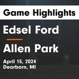 Soccer Game Preview: Edsel Ford Plays at Home