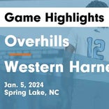 Basketball Game Recap: Western Harnett Eagles vs. Overhills Jaguars