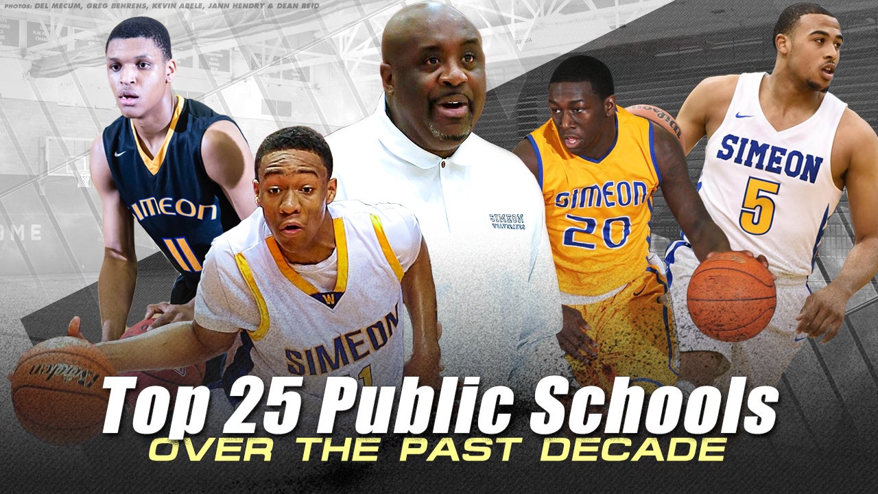 Top 25 public high school basketball programs over the past decade