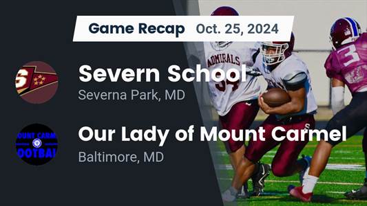 Football Recap: Jules Floyd Leads Severn School to Victory over Our Lady of Mount Carmel
