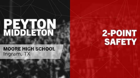 Peyton Middleton Game Report: vs Non Varsity Opponent