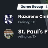 Football Game Recap: St. Paul&#39;s Prep Lions  vs. Victory Christian Academy Patriots
