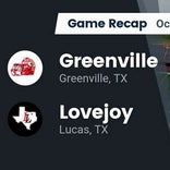 Football Game Recap: Greenville Lions vs. Lovejoy Leopards