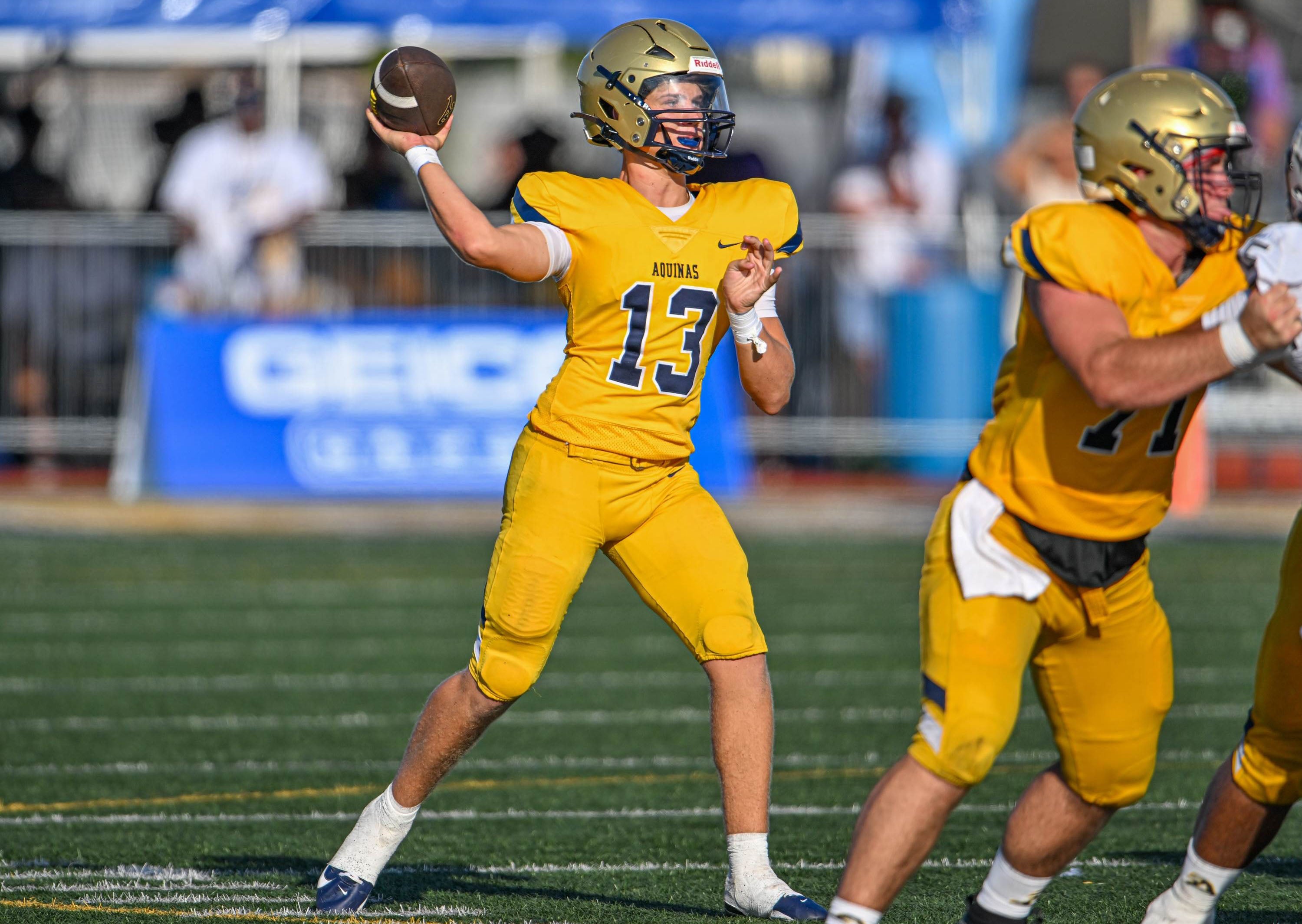 St. Thomas Aquinas quarterback Andrew Insdorf is back after throwing 28 touchdown passes against just three interceptions last season. (Photo: Patrick Tewey)