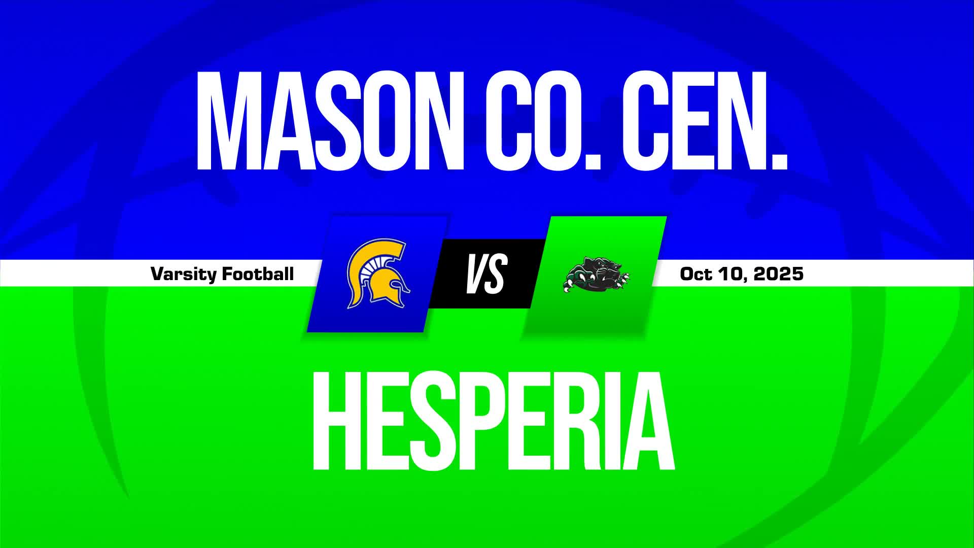 Football Recap: Mason County Central Piles Up the Points Against Hesperia + How To Watch