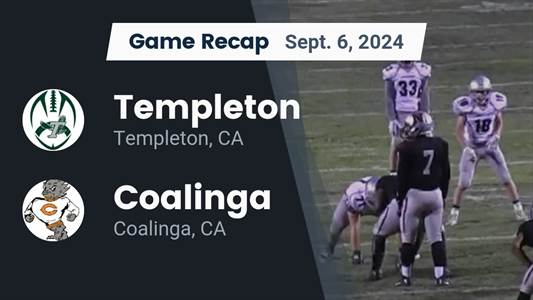 Football Recap: Templeton Piles Up the Points Against West
