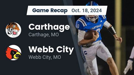 Football Recap: Webb City Takes a Tough Playoff Loss