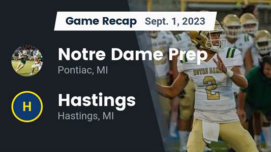 Football Game Preview: Williamston Hornets vs. Notre Dame Prep Fighting Irish