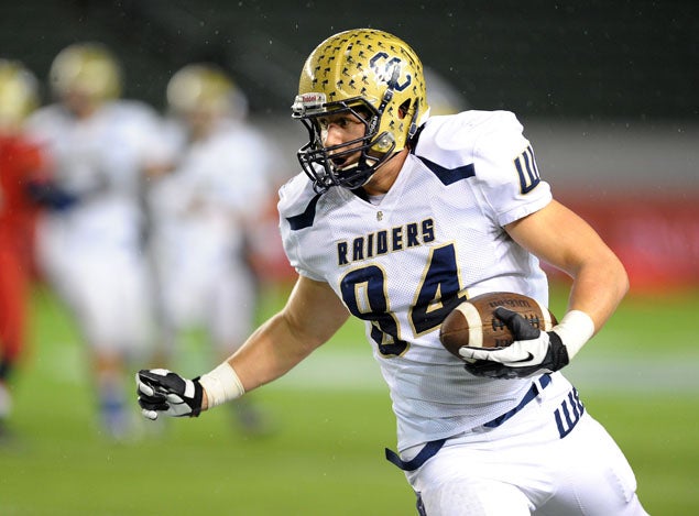 Johnny Mundt had 63 career catches for 1,206 yards and 15 touchdowns at Central Catholic (Modesto).