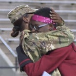 Video: Military mom surprises her son at Alabama high school football game