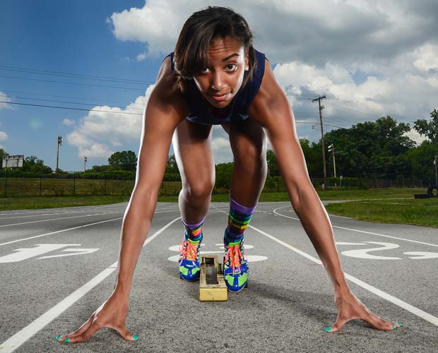 Despite her prowess in team sports, Coulson appreciates the individual aspect of track as well.