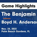 Boyd Anderson piles up the points against Stranahan