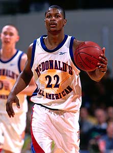 Ron Curry during the 1998  McDonald's All-American game. 