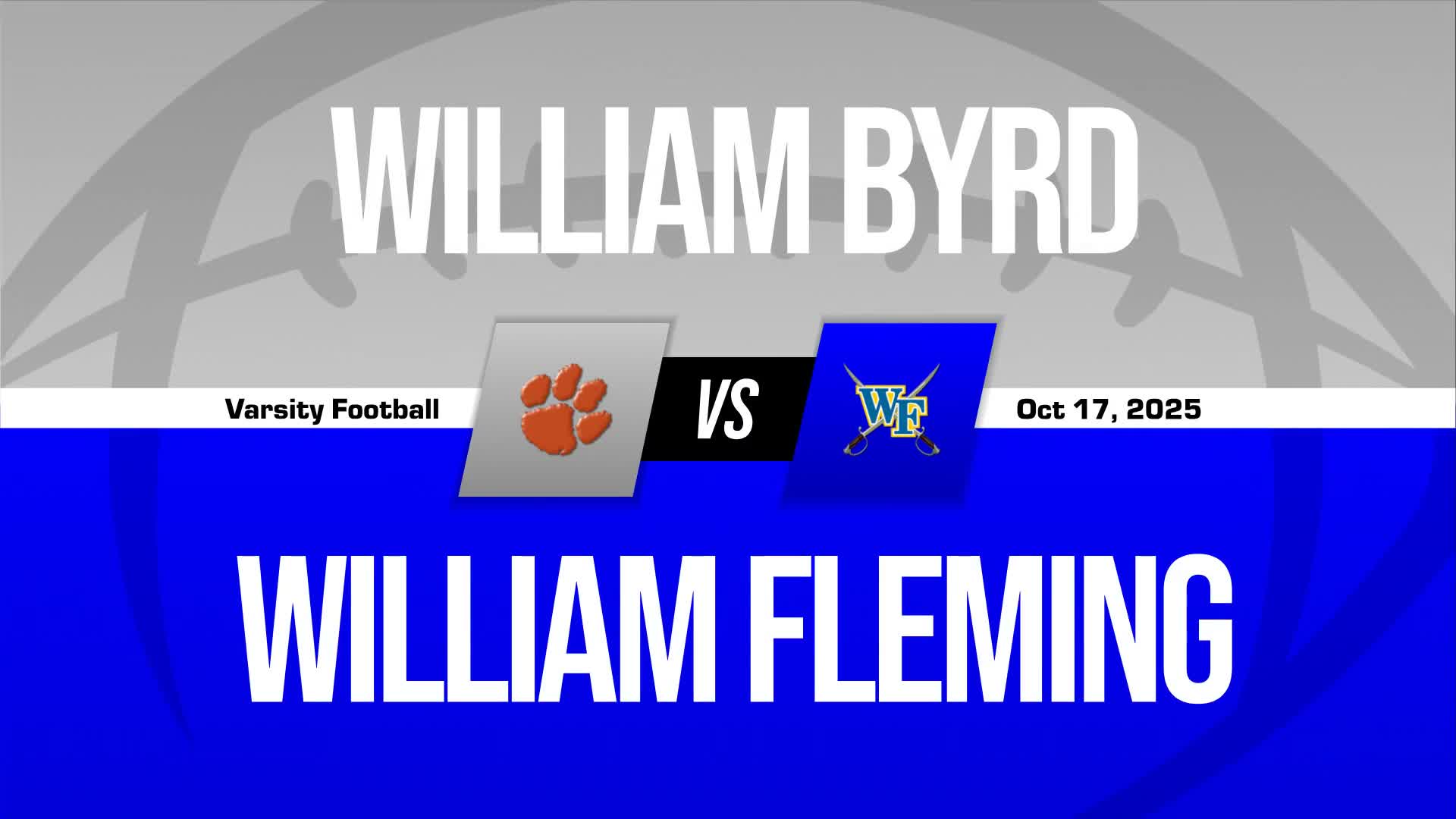 Football Game Preview: William Byrd Terriers vs. Lord Botetourt 