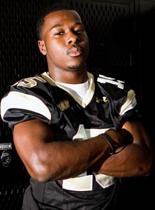 Senior Jordan Shine brings experience
to the secondary.