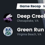 Deep Creek vs. Green Run