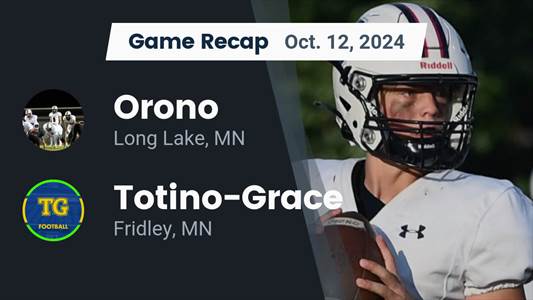 Football Recap: Totino-Grace Extends Home Winning Streak to Six