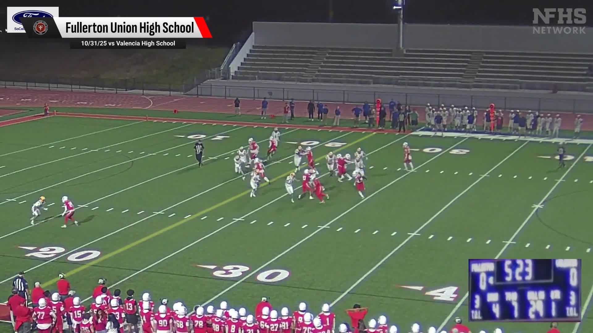 Football Recap: Fullerton's  Victory  on Thursday Extends Winning Streak to Five + How To Watch