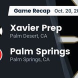 Football Game Recap: Xavier Prep Saints vs. Palm Springs Indians