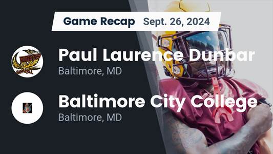 Football Recap: Dunbar Piles Up the Points Against City College