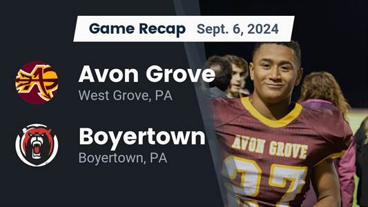 Football Game Preview: Avon Grove Plays at Home
