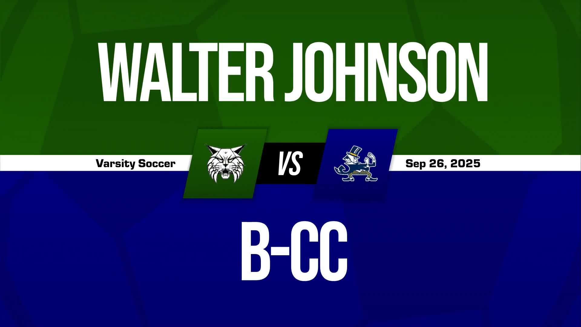 Soccer Recap: Walter Johnson's Luck Takes a Turn for the Worse  