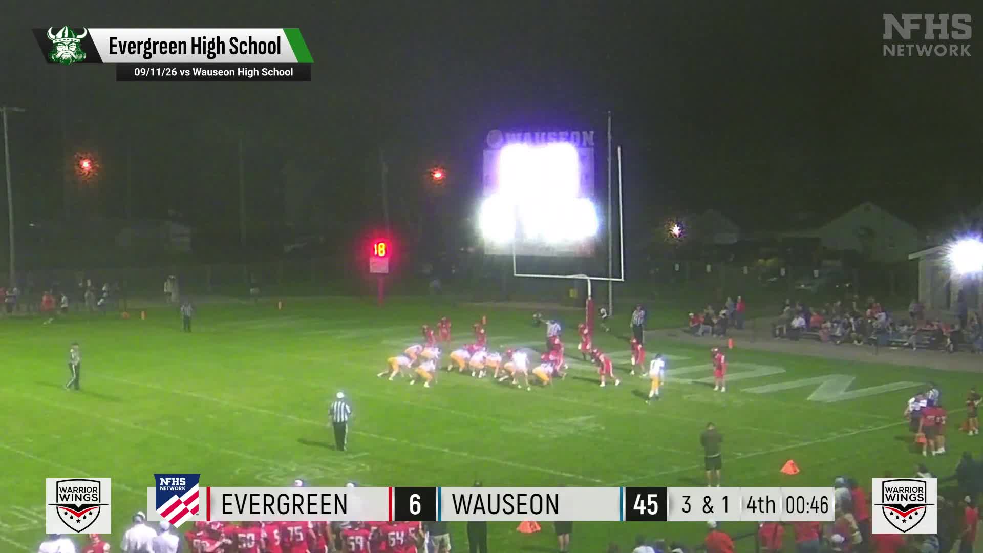 Football Recap: Delta Piles Up the Points Against Evergreen