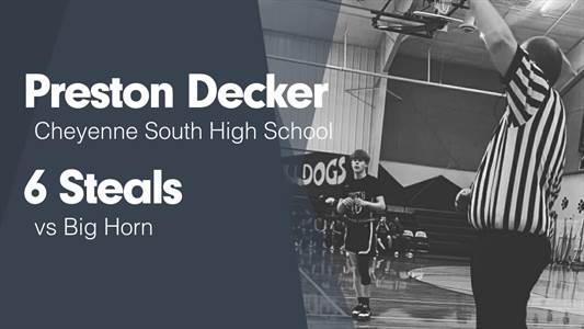 Preston Decker Game Report: vs Southeast