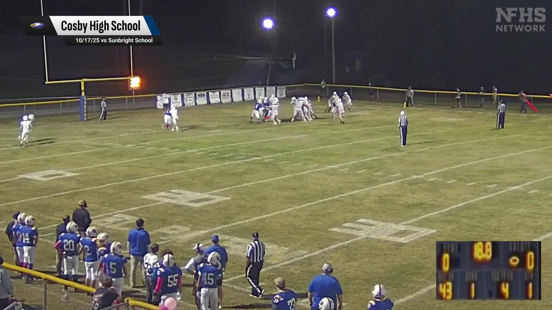 Football Game Preview: Cosby Eagles vs. Jellico Blue Devils