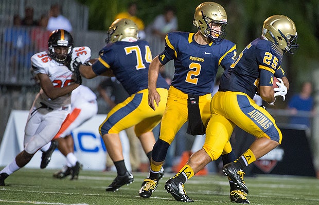 St. Thomas Aquinas moves into the top spot in this week's South rankings.