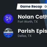 Football Game Recap: Nolan Catholic Vikings vs. Parish Episcopal Panthers