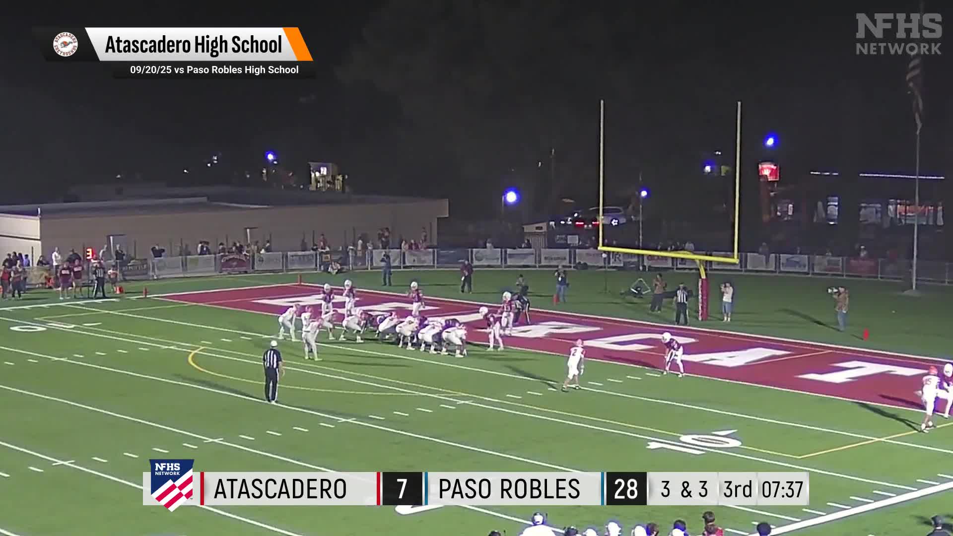Football Recap: Atascadero Skates Past Pioneer Valley with Ease