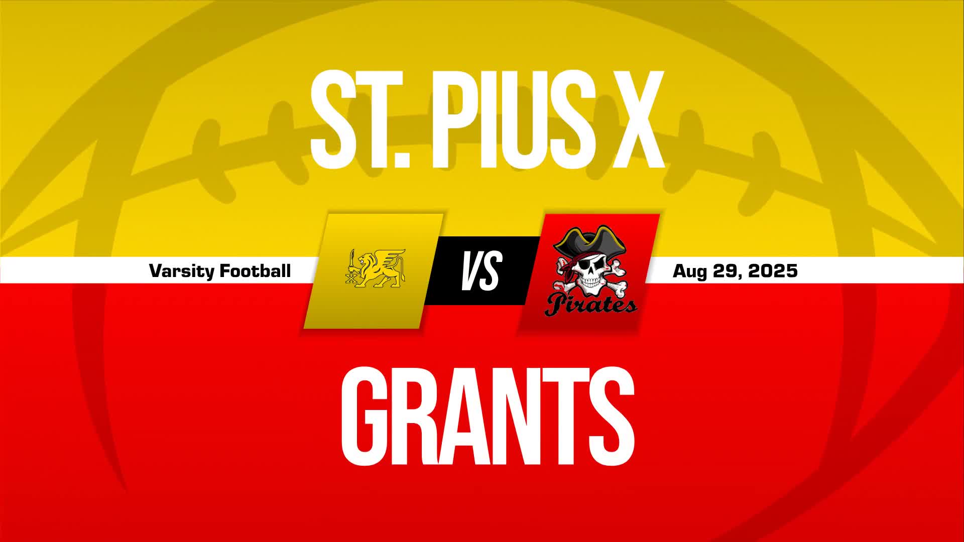 Football Game Preview: St. Pius X Sartans vs. Grants Pirates + Official Tickets