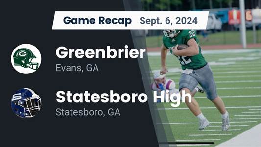 Football Game Preview: Greenbrier on Home-Turf