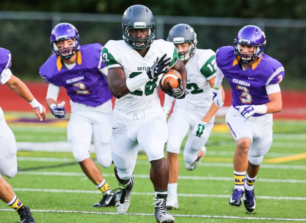 After churning out over 200 yards of offense and reaching the end zone four times last week against Issaquah, Rashaad Boddie will be looking to do more damage for Skyline against Newport.