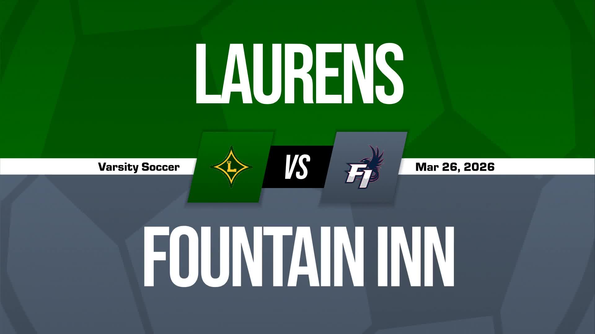 Soccer Recap: Laurens Comes Up Short + How To Watch