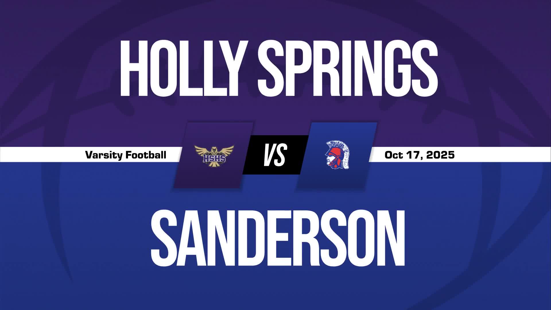 Football Game Preview: Holly Springs Golden Hawks vs. Middle Creek Mustangs + How To Watch