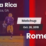Football Game Recap: Villa Rica vs. Rome