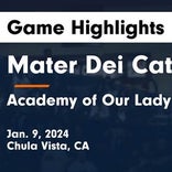 Mater Dei Catholic takes loss despite strong  efforts from  Valentina Aranalde and  Awen Carrillo